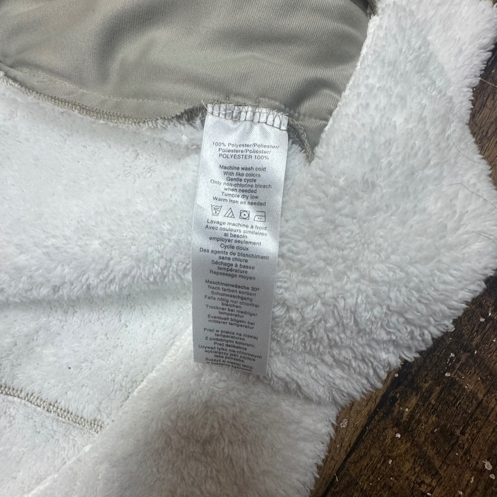 Burton DryRide‎ Womens White Teddy Sherpa Fleece Zip Up Jacket Medium - Picture 5 of 8